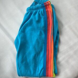 Aviator Nation blue neon sweatpants